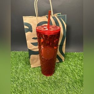 Starbucks 2023 Red Diamond Prism Crystal Venti 24oz Tumbler